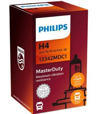 Автолампа H4 24V 75/70W P43t Philips Master Duty #13342MDC1 ORIGINAL