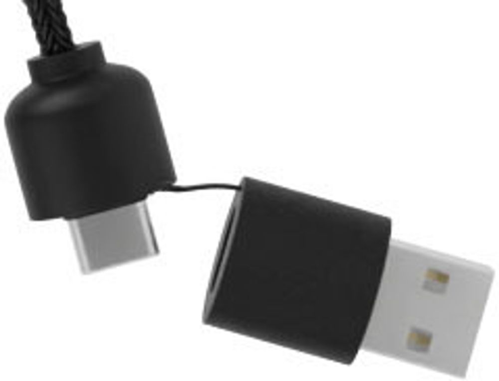 SCX.design C38 Зарядный кабель 5 в 1 из переработанного PET-пластика со светящимся логотипом и квадратным деревянным корпусом, мощностью 40 Вт