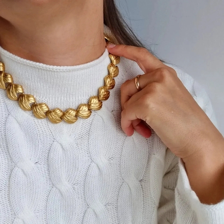 Колье в сердечки Anne Klein