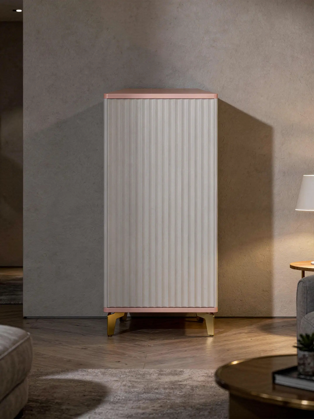 Комод ROYAL 5071 эко (Зефир-Золото)