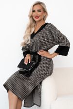 Платье Леди (черный/бежевый)-56р-р Р11-2013/4 Nikol