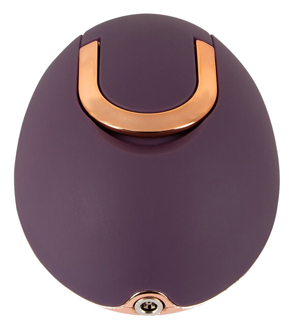 Фиолетовый вращающийся массажёр для вульвы Rotating Vulva Massager (Цвет: фиолетовый)