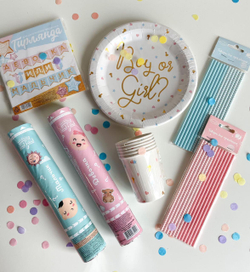 Гирлянда на ленте "Гендер пати", 220 см, 1 шт. boy or girl