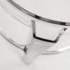 Полубарный стул Charly 65 см, прозрачный