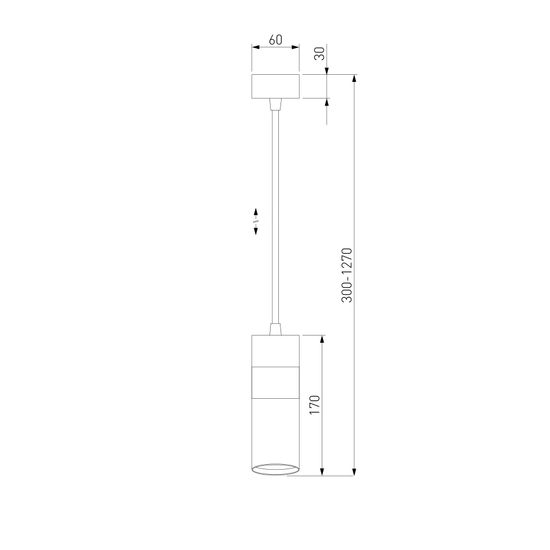 50096/1 / подвесной светильник / черный /золото