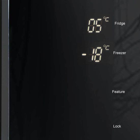 Холодильник Ginzzu NFK-605 Black glass