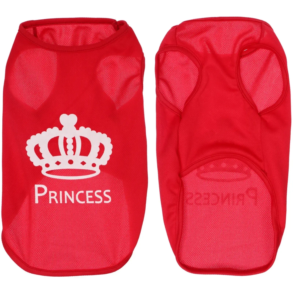 Майка для кошек и собак мелких пород «Бонита на стиле», мамина принцесса, размер М (обхват шеи 28, длина спинки 29см, объем груди 42см, от 3 до 6кг)