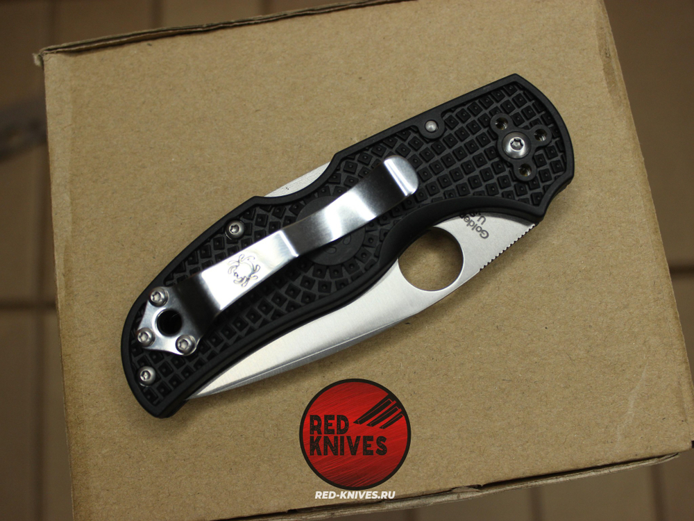 Нож Spyderco Native 5 LTW - черная рукоять, светлый клинок RK/494