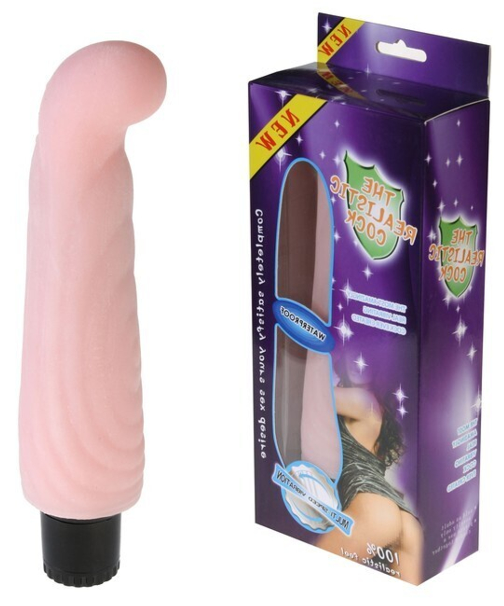 Вибратор для G-стимуляции The Realistic Cock (вторая кожа) (Цвет: телесный)