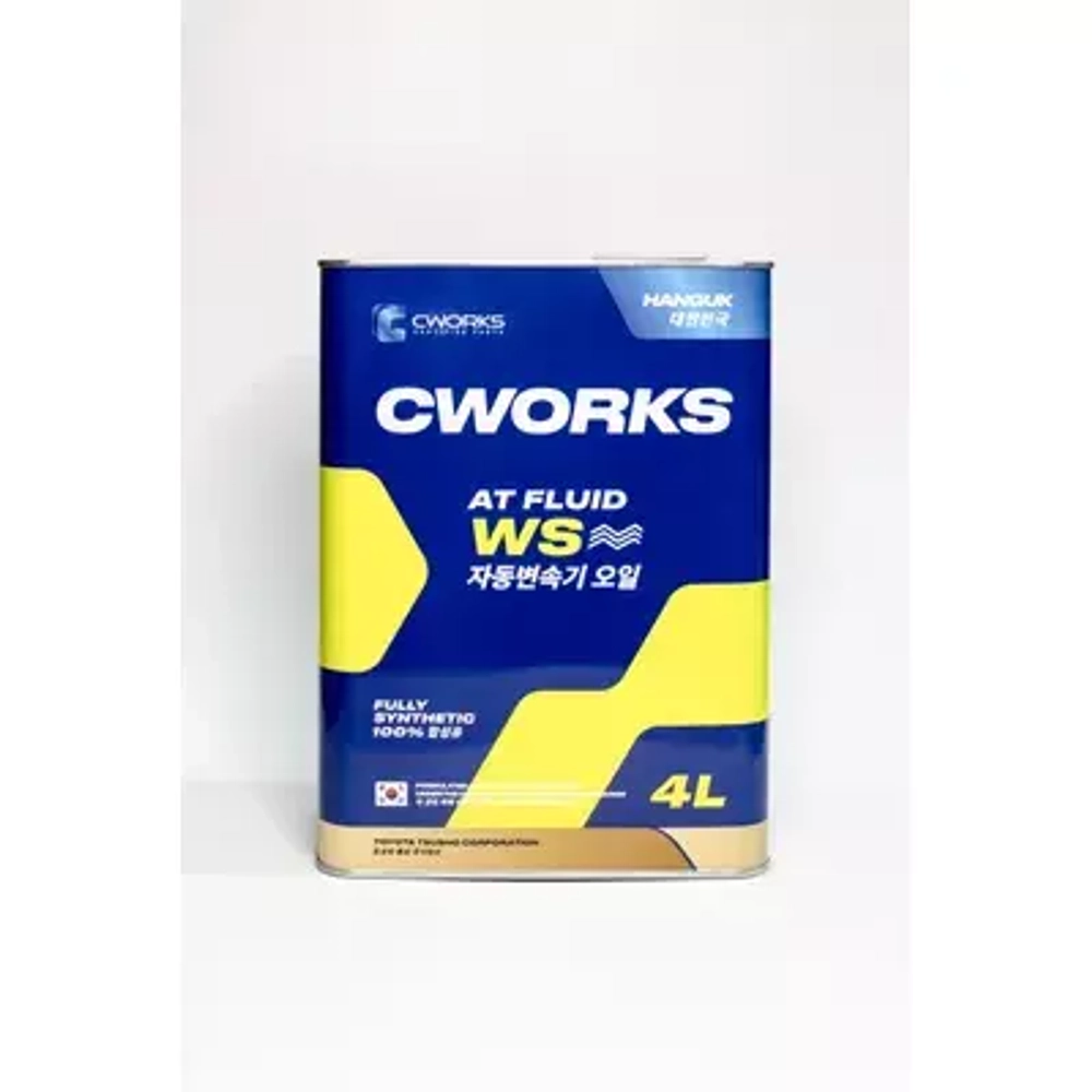 Масло трансмиссионное CWORKS HANGUK ATF WS синтетическое 4 л