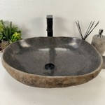 Раковина из речного камня RS-65157 53*45*15 0862