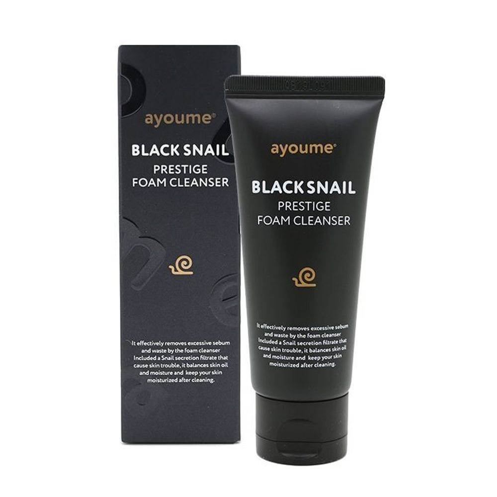 Ayoume Black Snail Prestige Foam Cleanser Пенка для умывания 60ml