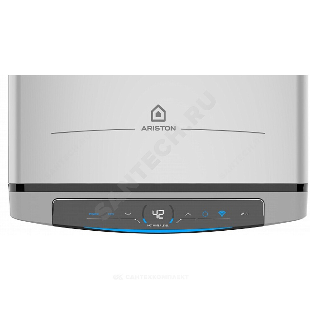 Водонагреватель электрический накопительный 100 л 1,5/2,5 кВт ABSE VLS LUX WIFI INOX PW 100 Ariston 3700676