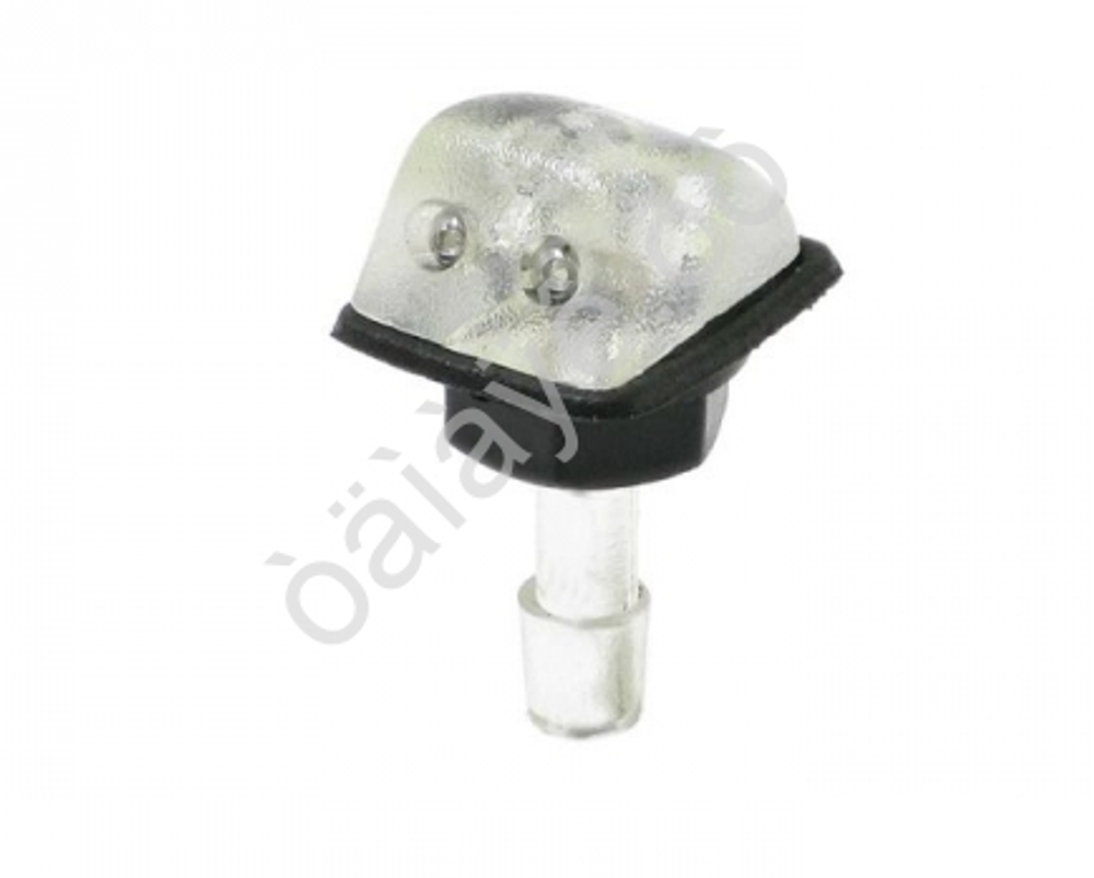 Жиклер омывателя 2101-09 квадратный 2й (на гайке) Прозрачный а00319