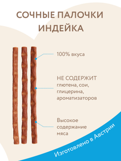 Лакомство Мнямс лакомые палочки для котят из индейки 3х5 г