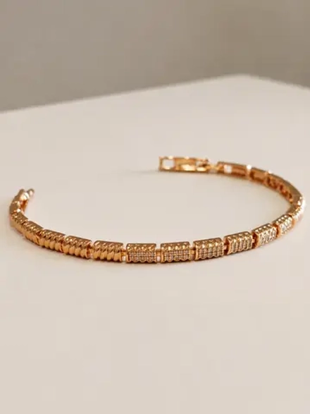 Браслет Xuping «Бриллиантовая дорожка» Gold