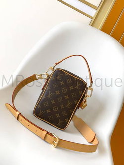 Мужская сумка Louis Vuitton Danube коричневого цвета с узором монограм