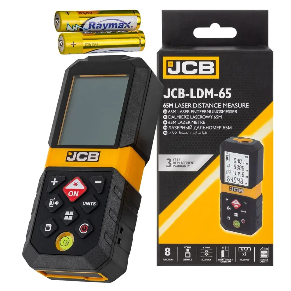 Дальномер лазерный 65м JCB JCB-LDM-65