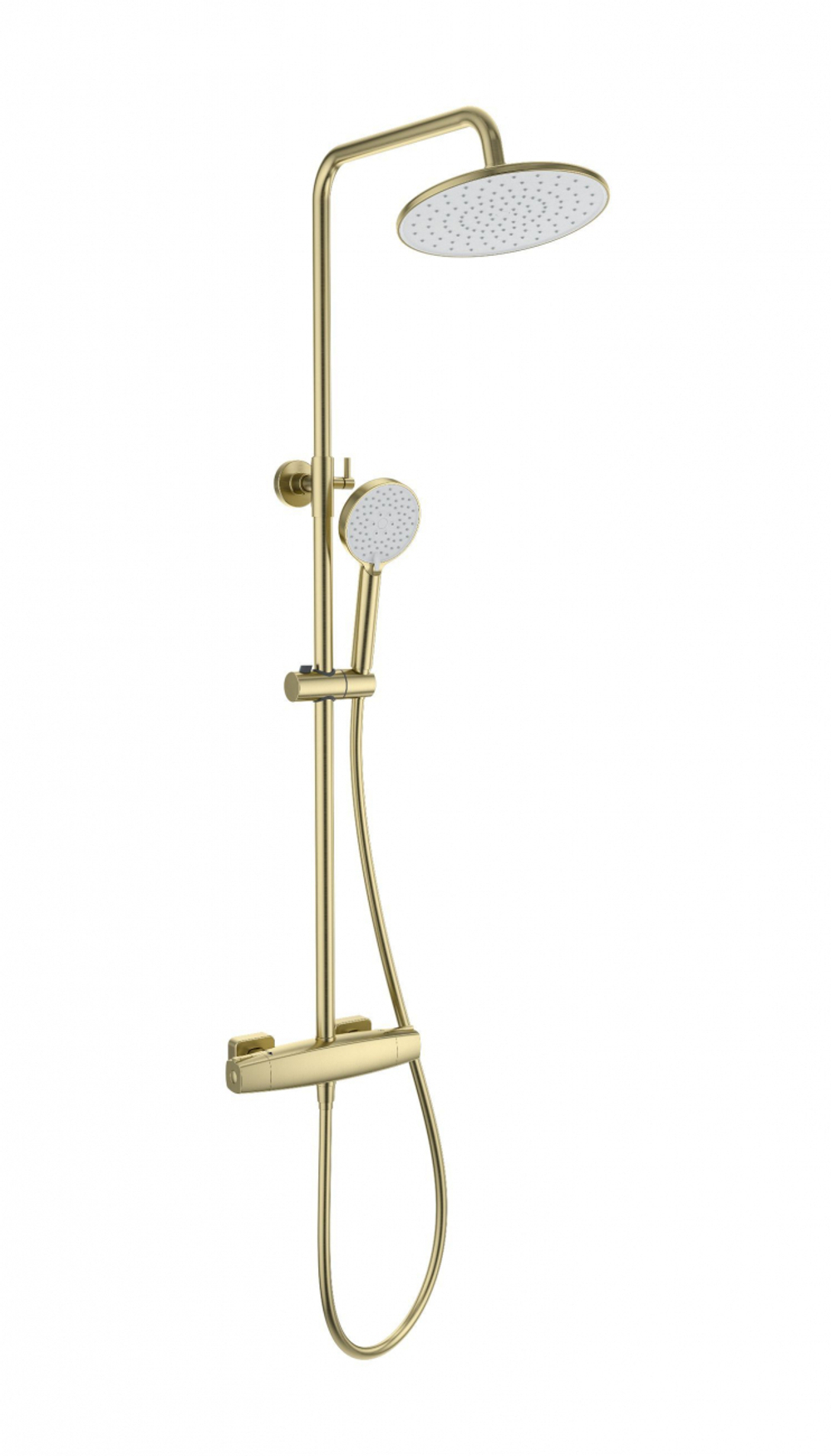 Душевая система с термостатом WONZON & WOGHAND NEO, Брашированное золото (WW-B3035-A-BG)