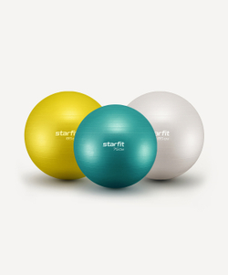 Фитбол STARFIT GB-108 антивзрыв, 1500 гр, тепло-серый пастель, 85 см