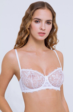 Бюстгальтер с мягкой полупрозрачной чашкой (Размер: 80C) (Цвет: черный)