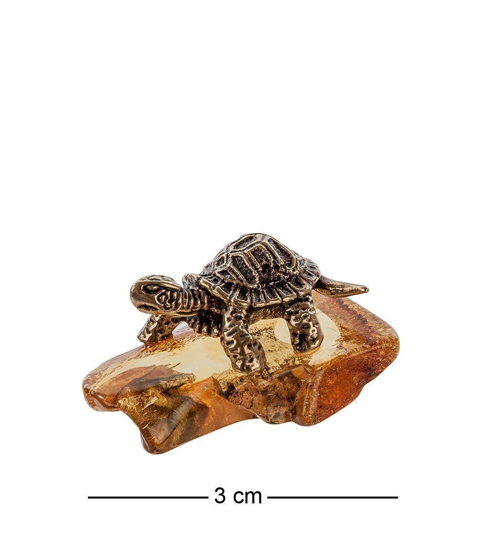 Народные промыслы AM- 613 Фигурка «Черепаха Гримхильда» (латунь, янтарь)