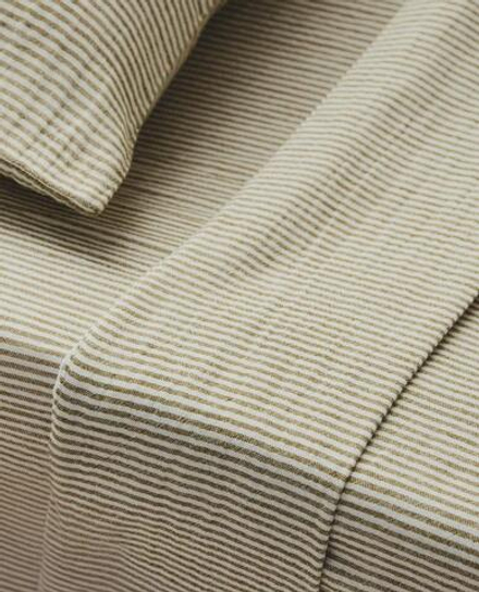 ZARA HOME ДЕТСКАЯ ПРОСТЫНЯ В ПОЛОСКУ, ЗЕЛЕНЫЙ