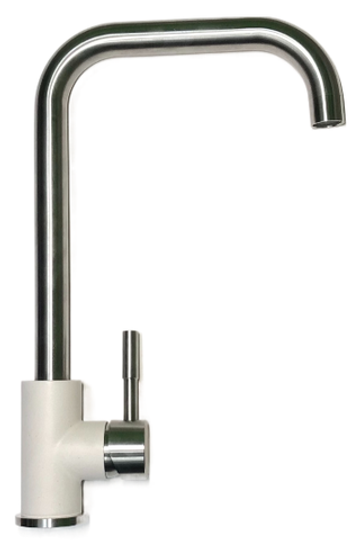 Смеситель NARDIS белый №923, туман, белый хлопок №36