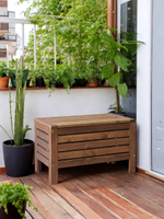 Сундук скамья деревянный для хранения вещей Эпларо для мангала и для сада, венге