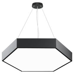 Светильник LED ЭРА Geometria SPO-121-B-40K-038 Hexagon 38Вт 4000K 4000Лм IP40 600*80 черный подвесной драйвер внутри | Декоративные светильники Geometria