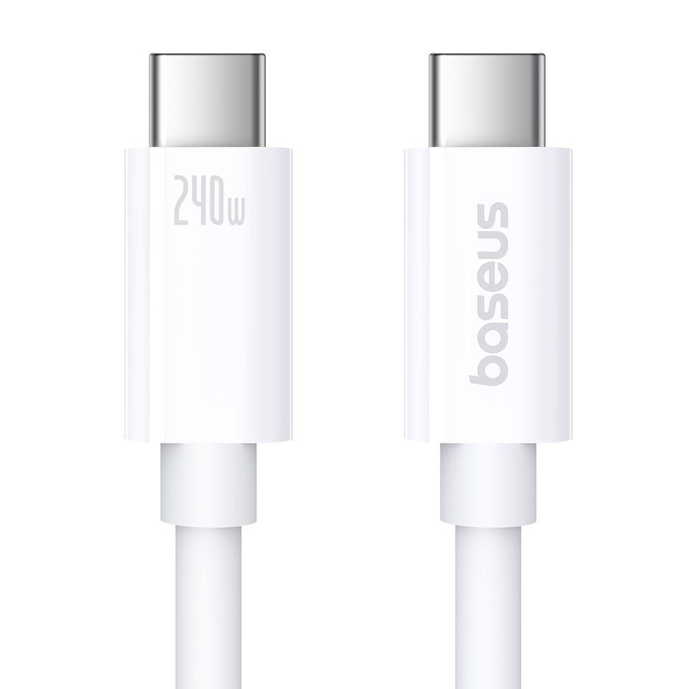 USB-C Кабель Baseus Superior 2 USB4 Charging+Data 8K@60Hz 40Gbps 240W 1m - Moon White