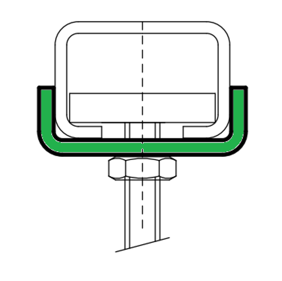 Шайба Walraven BIS М10 U-образная для профилей WM (арт. 6535110)