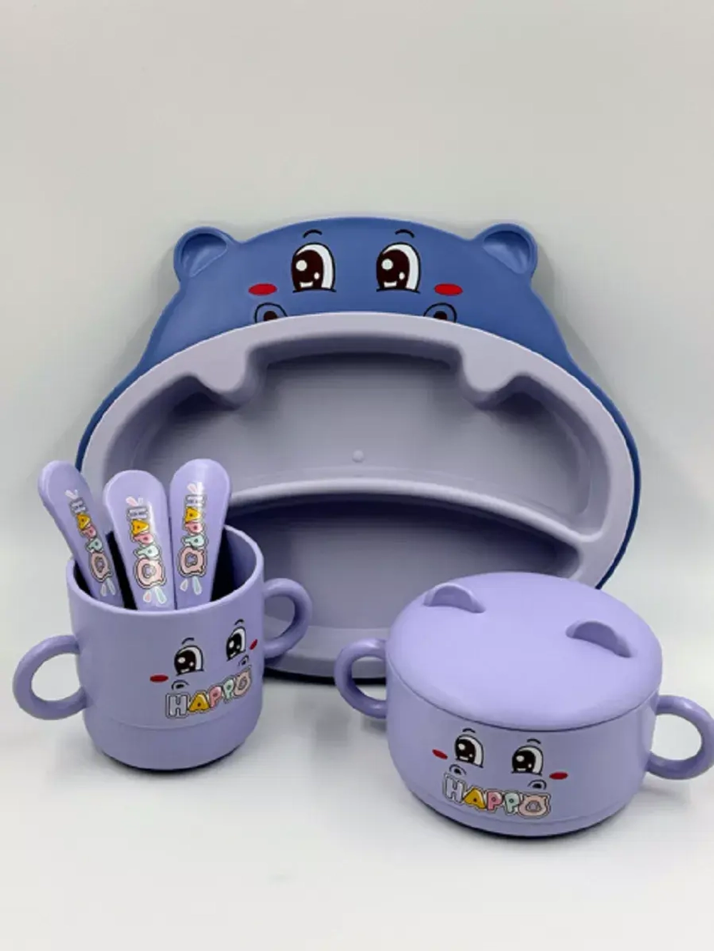 Набор для кормления бамбуковый детский от 6 месяцев новинка.