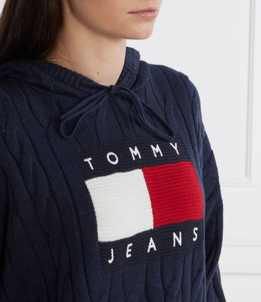 Свитер Tommy Jeans - темно-синий(DW0DW16528)