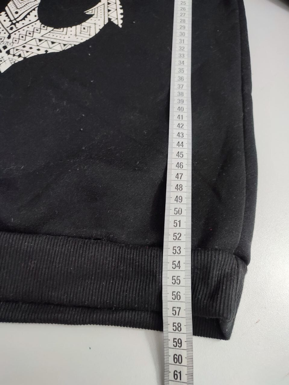 Свитшот утепленный с принтом 46 размер