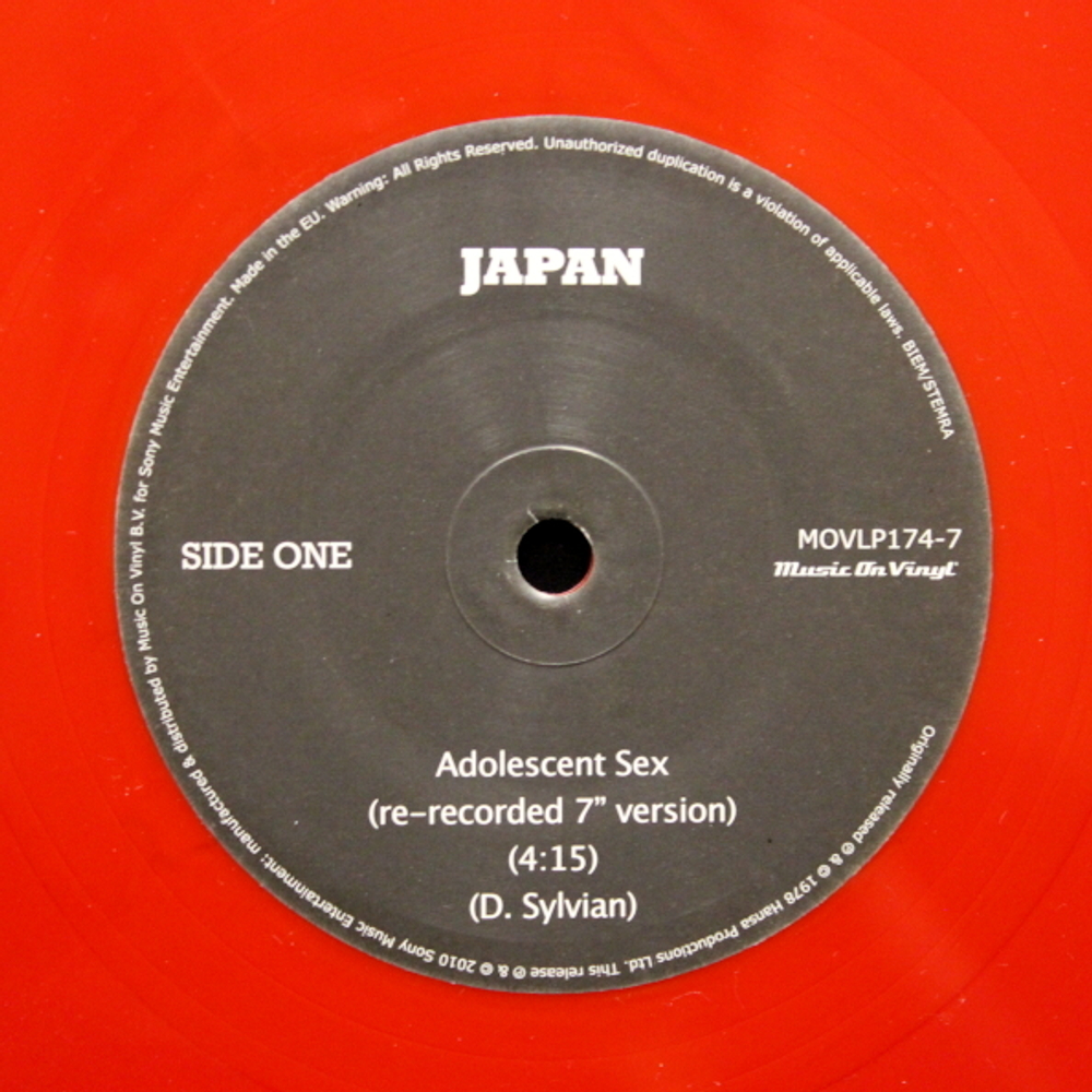 Japan / Adolescent Sex (Coloured Vinyl)(LP+7" Vinyl Single)