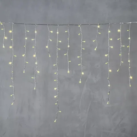 Светодиодная бахрома 5*0,9 м., 348 шампань LED, силиконовый прозрачный провод, Beauty Led (ECC348-10-2CH)