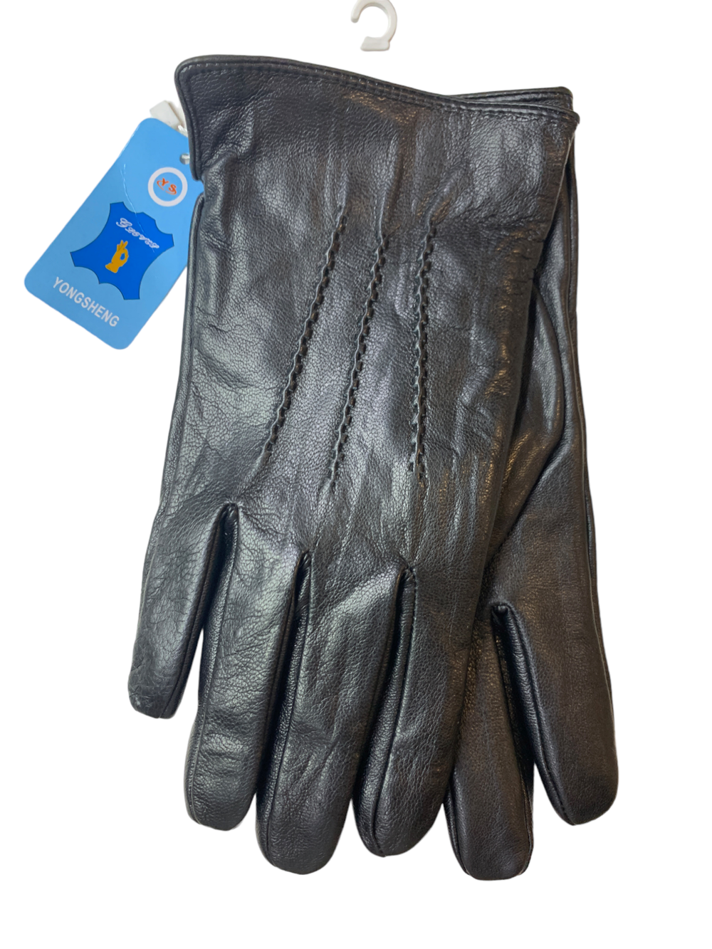Yongsheng.Кожа теленка. Подклад трикотаж-шерсть.Перчатки.Мужские.10 шт в упаковке.