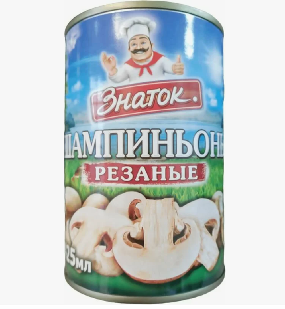Шампиньоны целые 400г Знаток
