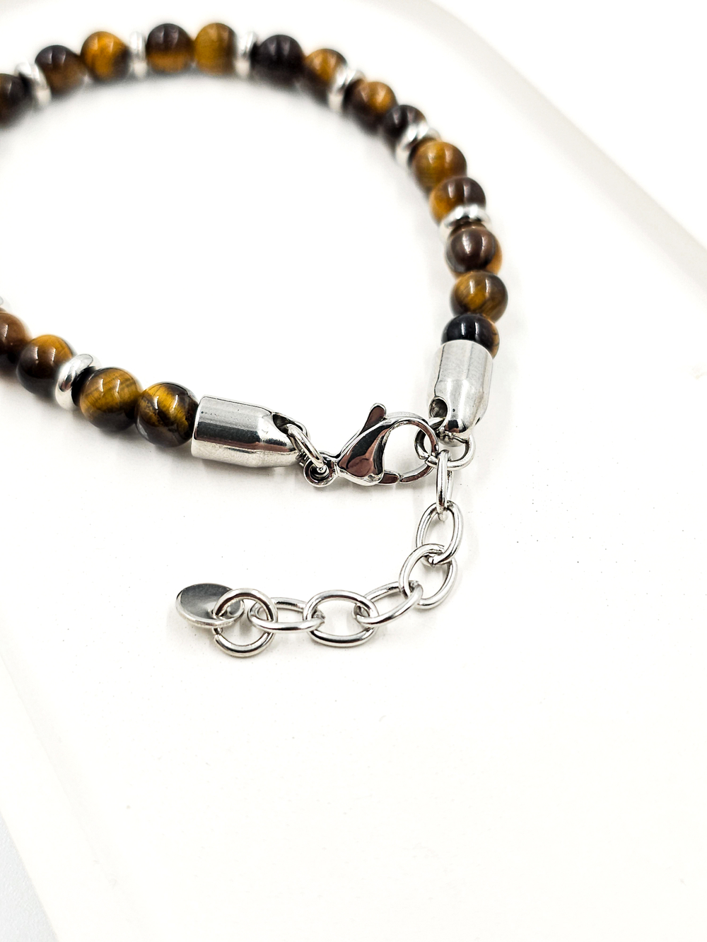 Браслет из тигрового глаза. Натуральный тигровый глаз