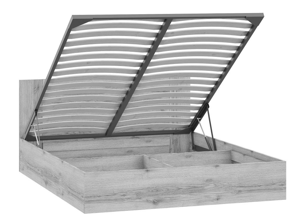 МС Квадро-12 Кровать 1,6 с п/м  ЦРК.КВД.12 Дуб делано темный