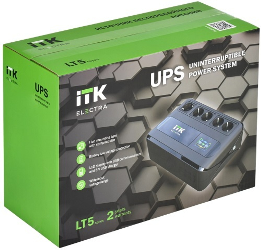 Источник бесперебойного питания  ITK ELT5-600VA-1-001