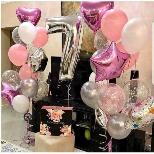 Набор шаров на 7 лет Девочке