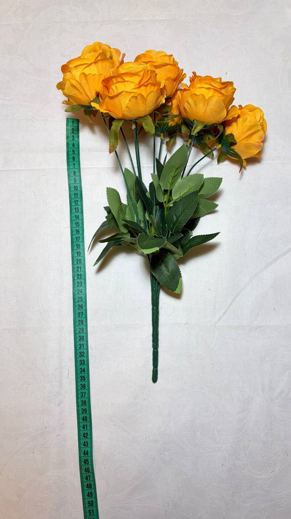 Искусственные цветы, желтые подсолнухи / Высота 44 см. 9 стебелей 9 бутонов/