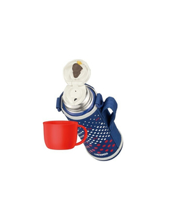 Термос кружка (2 крышки) Thermos FJJ-1000 WF NVD (1 литр), синяя