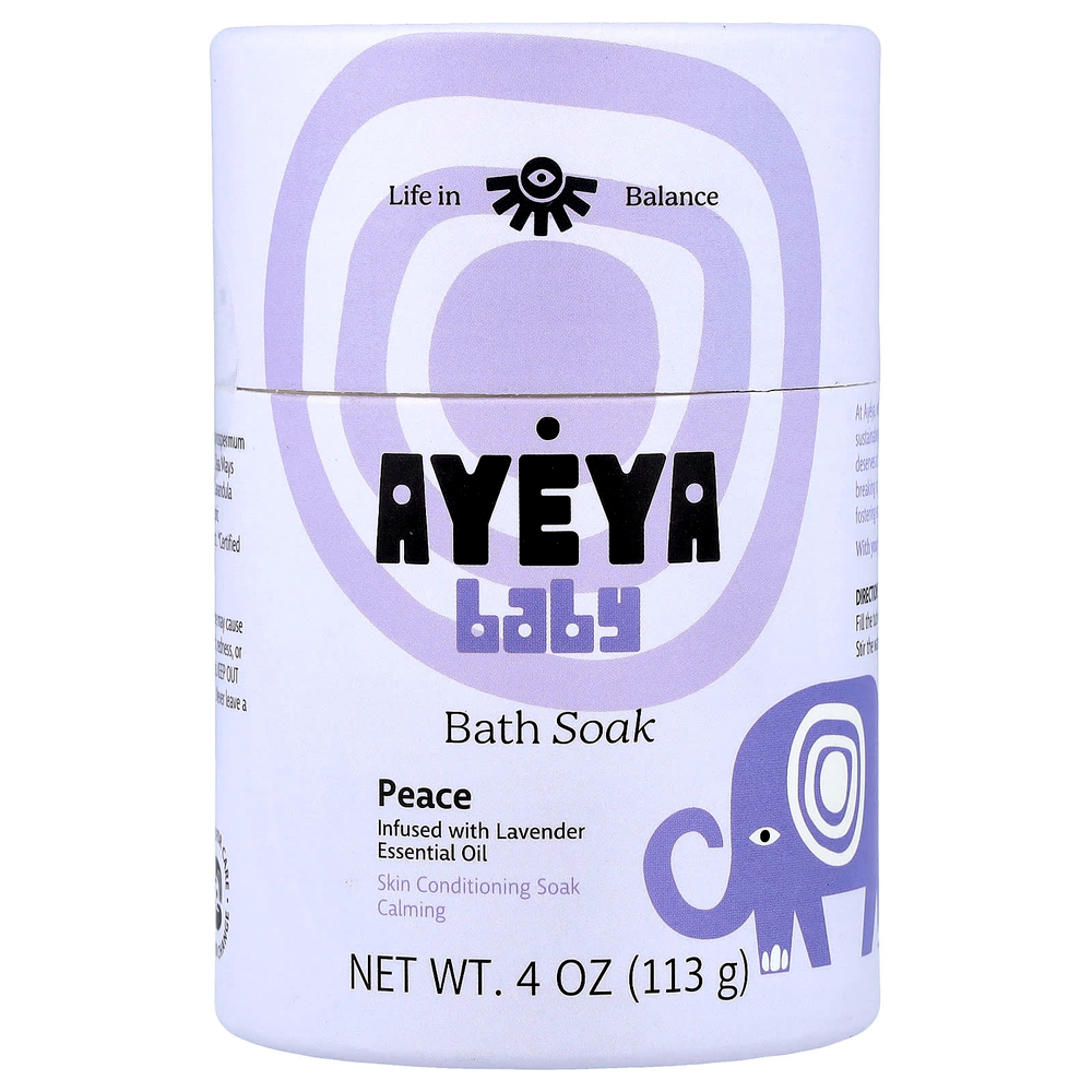 Ayeya, детская добавка для ванны, лаванда, 113 г (4 унции)