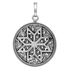 Подвеска Алатырь - кулон из серебра 925