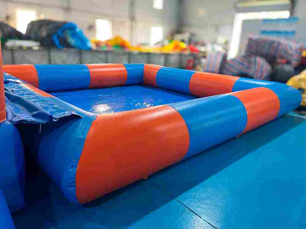 Надувная водная горка с бассейном «Пляжный оазис 3», 13*5*6 м