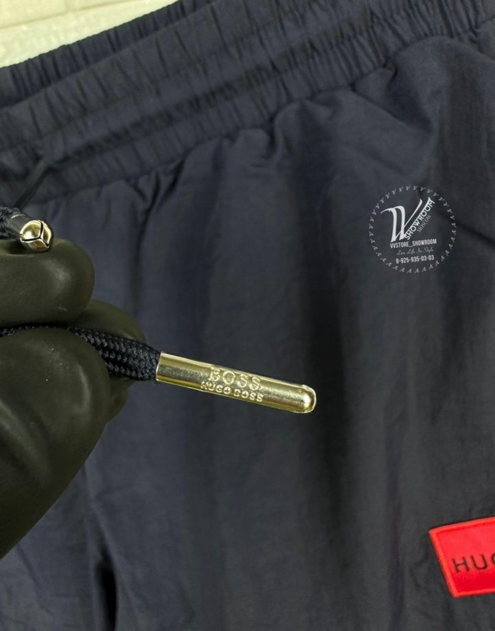 Шорты плавательные с сеточкой Hugo Blue