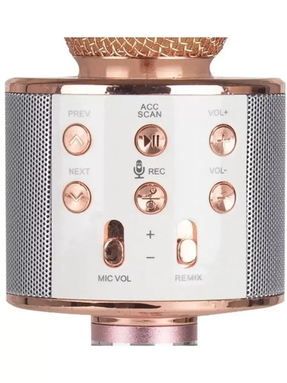 Караоке микрофон Wster WS-858 розовое золото